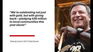 Raising Cane&rsquo;s Celebrates 28th Anniversary with Star-Studded All-Gold Restaurant in Boston