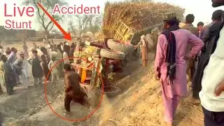 Belarus Tractor Trailer accident & stunts video