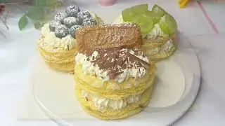 How to Make Napoleon | Easy Blueberry Napoleon Crisp！