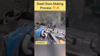 Steel Chain Making Process 😱💥 Moment 1 #shortvideo #shorts #technology #knowledgedabba