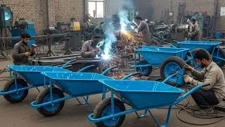 Incredible Making Process of Durable wheel Barrows by skilled workers | Handmade Smart Work |