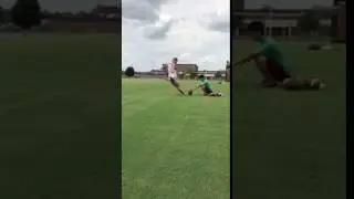 Christian Reed kicks from 60 yards