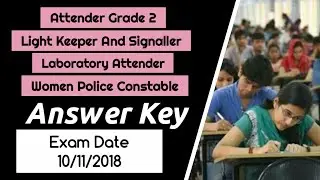 Attender Grade 2, Light Keeper And Signaller Answer Key 10-11-2018