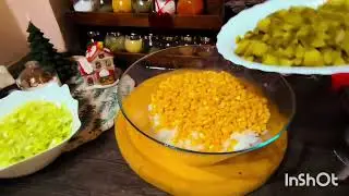 Najbolja salata u obliku Božićnog venca❤❤❤@ReceptiSrca 