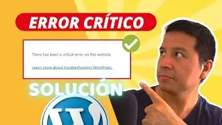 Ha Habido ERROR CR&Iacute;TICO en tu WEB con Wordpress - [SOLUCI&Oacute;N EN 3].