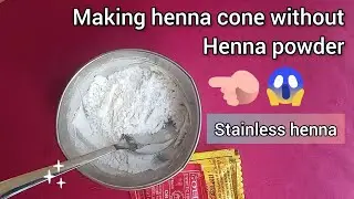 Amazing idea for henna practice 🤩|Fake henna making at home | How to make henna without henna powder