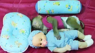Awesome Baby Monkey Mori Sleep Hug Doll Dreaming Hug Dodo