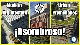 Nuevos DLC en Cities Skylines 2 | Modern Arquitecture & Urban Promenades | Review en Español