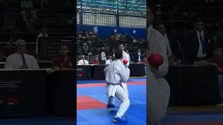 IPPON 🔵 Best Kick Clear Mawashi Geri #shorts #karate #kumite #kick #score