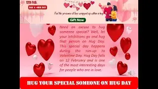 Hug Day 2023 | 6th Day of Valentines Week | Happy Hug Day | Gift Ideas for GF/BF | #onlinedelivery