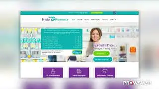 Pharmacy Custom Website Design - Proweaver Inc.
