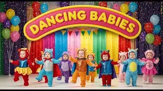 🌈 Happy Dancing Babies | Fun Kids Music | Funny Kids Videos | Kids & Babies Rhymes | Kidsparty
