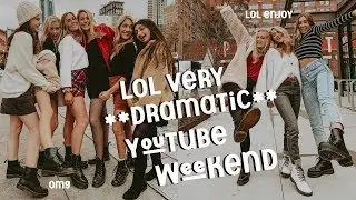 crazy dramatic youtube sleepover weekend **met celebrities**