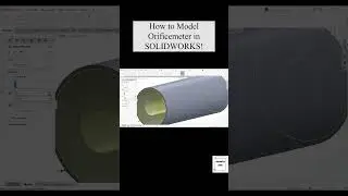 How to Model Orificemeter in SOLIDWORKS #fluidflow #fluiddynamics #solidworkstutorial #orificemeter