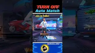 Auto match option not showing 🤯 Turn off auto match in free fire 🔥 || #shorts