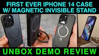 Magnetic Invisible Stand MagSafe iPhone 14 Pro & Max Case Slim Matte by Casekoo Unbox Demo Review