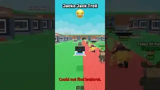 New Jacko Jack Troll 😂 #roblox #stealabrainrot