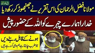 Maulana Fazlur Rehman Historic Speech In National Assembly Shook The Government