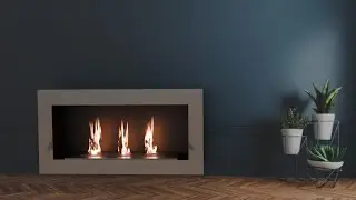 Smart Fire Place 3D model |High-Quality Design |Realistic 3D Model