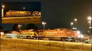 Canadian Pacific train 141 with 2 KCS units