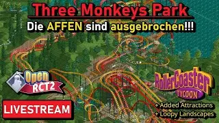 🔴 [LIVESTREAM] | 2. Versuch | Three Monkey Park | RollerCoaster Tycoon / Open RCT