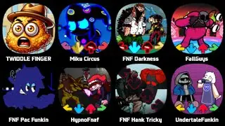 FNF Twinkle, FNF Darkness Takeover, Funkin In The Massacre, Abysmal, Dog Eared, FNF Infernal Bout
