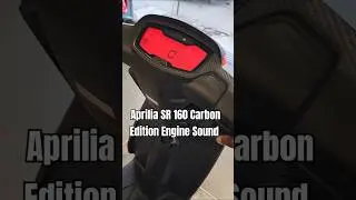 Aprilia SR 160 Carbon Edition Exhaust Sound | #anmotoexpo #shorts #exhaustsound
