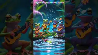 Frogs Gone Wild Ukulele Splash by Thaldraven-บทเพลงแห่งภาพฝัน #funnyfrogs #animalband #ukulelevibes