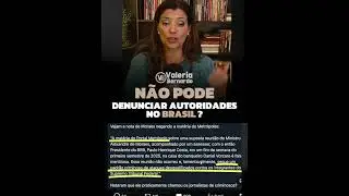 &Eacute; proibido denunciar autoridades no Brasil? #master  #freedom