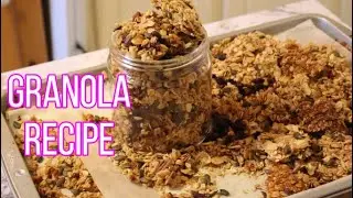 Homemade Granola with Nuts, Seeds and Dried Fruits