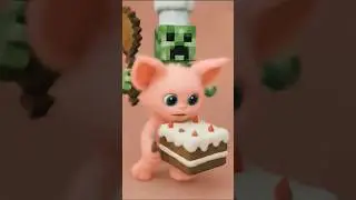 MINIMOO Escapes the Creeper! 💥😱#MINIMOO  #MinecraftKids  #MinecraftShorts  #FunnyMinecraft