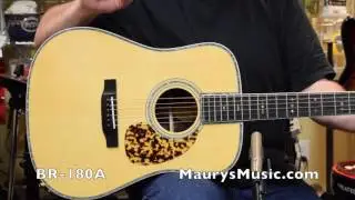 Blueridge BR-140A, BR-160A, BR-180A comparison at MaurysMusic.com