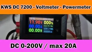 Voltmeter kWS DC7200 / Test / mini Watt Power Energy Meter / 7v-200v 20A