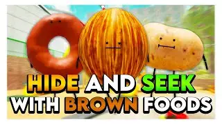 Roblox SECRET STAYCATION HIDE & SEEK WITH BROWN FOODS! 🍩