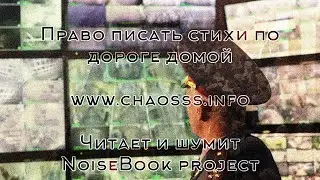Право писать стихи по дороге домой - chaosss.info - Читает и шумит NoiseBook project