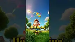 What is he doing? 🪁 | Learn English for Beginners