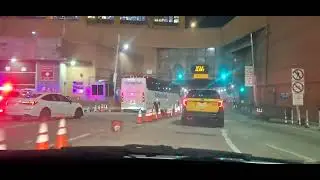 LINCOLN TUNNEL , NYC TO THE NEW JERSEY TURNPIKE TOLL PLAZA , NIGHT 🌙💤 DRIVE #april2025