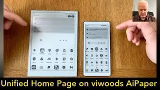 I have unified the home page on the viwoods AiPaper mini and the AiPaper Reader