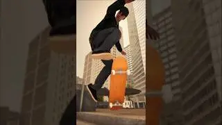 Switch big flip down stairs #skateboarding #bigflip