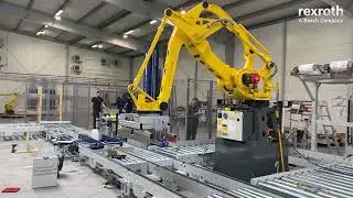 Bosch Rexroth & Hitmark &ndash; Linia do paletyzacji produkt&oacute;w mleczarskich!