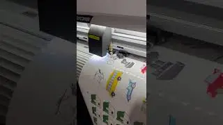 TENETH TN48CCD Vinyl Cutting Plotter-Print Cut Demonstration-Stickers #stickers #plotter #printing