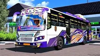 ERODE To Namakkal KBS SPEED PRINCE Super Fast Private Bus Driving