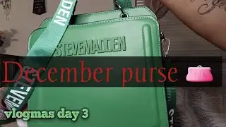 ❤ Vlogmas day 3💚 December purse #pinkladyt #Vlogmas #newpurse