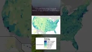 US By Population Density #map #geography #usa #states #learn #informative