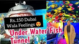 Rs..150 Dubai Wala Feelings 😍 Under Water Fish Tunnel