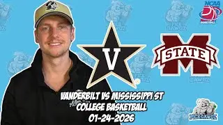 Vanderbilt vs Mississippi State 1/24/26 Free College Basketball Picks and Predictions | NCAAB Pick