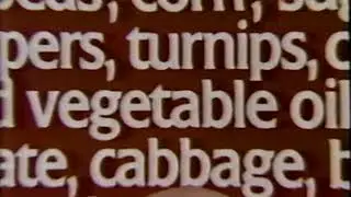 Campbell's Vegetable Soup (ca. 1982): It's all there, in red and white