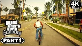 GTA San Andreas Definitive Edition Gameplay Walkthrough Part 1 - PC 4K 60FPS No Commentary