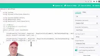 Generate Model schemas and JSON serialization in 20 languages with quicktype
