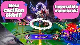 BRAND NEW CECILION SOUL VESSELS SKIN GAMEPLAY!!! MOST EPIC COMEBACK OF THE SEASON! #mobilelegends